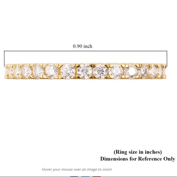 White Moissanite Ring - Picture 6 of 6